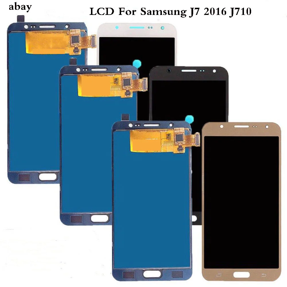 

5.5'' New LCD for SAMSUNG Galaxy J7 2016 LCD Touch Screen For SAMSUNG J7 2016 Display LCD J710 J710F Adjust Brightness