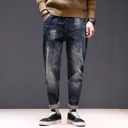 Womail японский стиль шаровары мужские длинные брюки больших размеров мужские свободные повседневные Стрейчевые уличные брюки на шнурке для