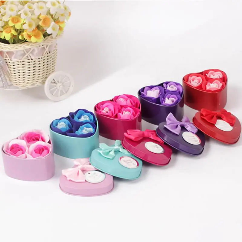 Искусственные ароматизированные Лепестки розы букет в форме сердца Подарочная