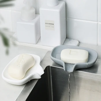 

1Pcs Silicone Shower Soap Storage Rack Tray Soap Box Tray Tool Soap Dish Plate Holder Sponge Holder Drain Soap Box Bathroom Tool