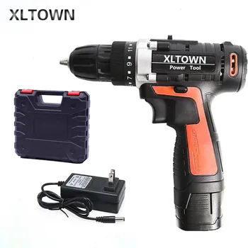 

XLTOWN 12/16.8/25v Electric Drill High-End Cordless Drill Multi-Function Rechargeable Lithium Battery Electric Screwdriver Tools