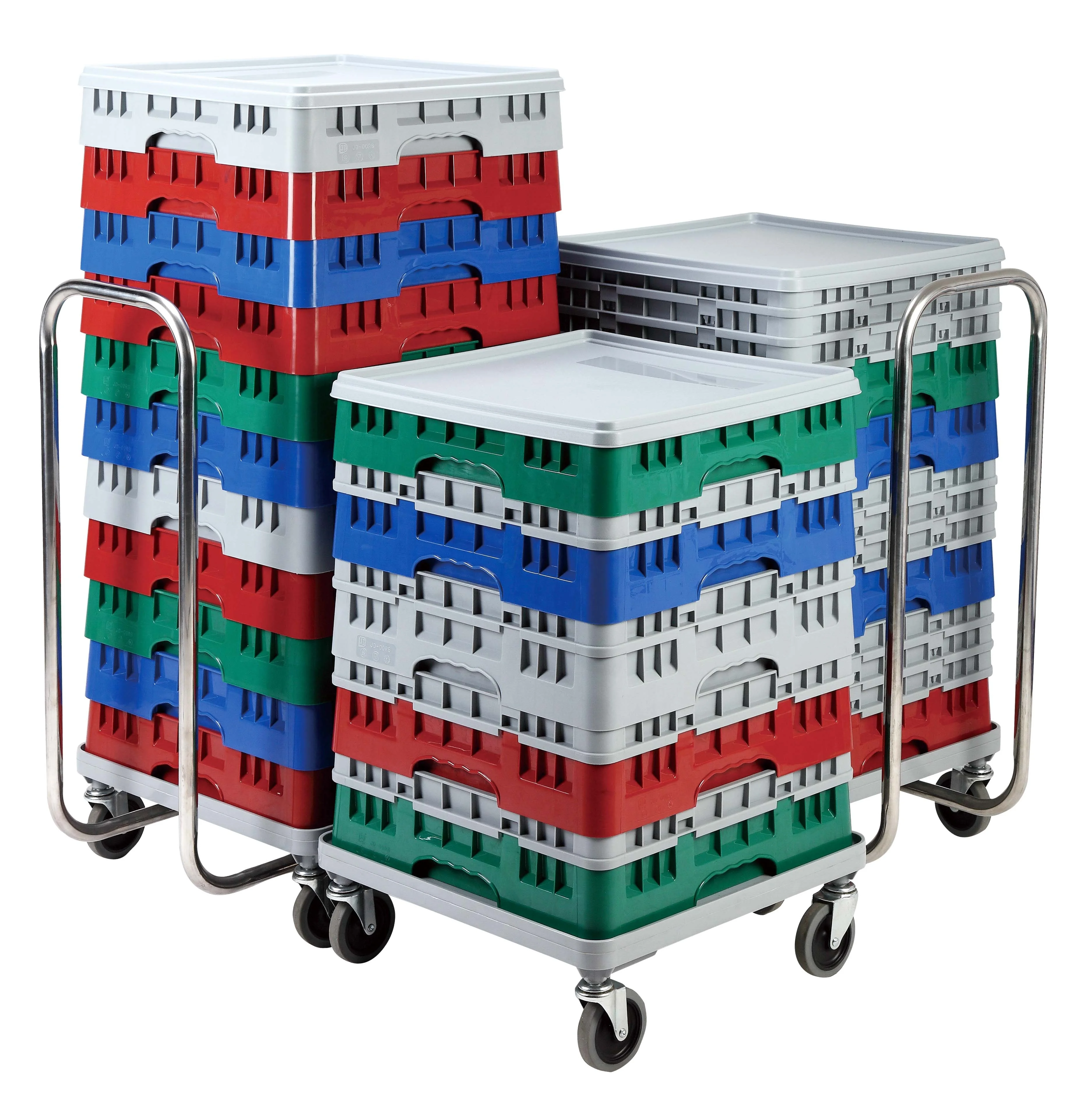 Good Quality Metal Glass Rack Dolly with Handle