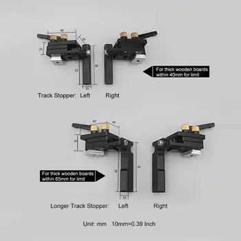 

2020 NewMiter Track Stop for T-Slot T-Track Chute Limit Locator Durable Woodworking Tool