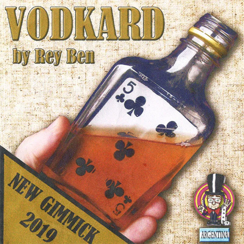 Новые поступления Vodkard от Rey Ben(Gimmick и онлайн инструкция) карта в бутылки вина карты трюки иллюзии комедии