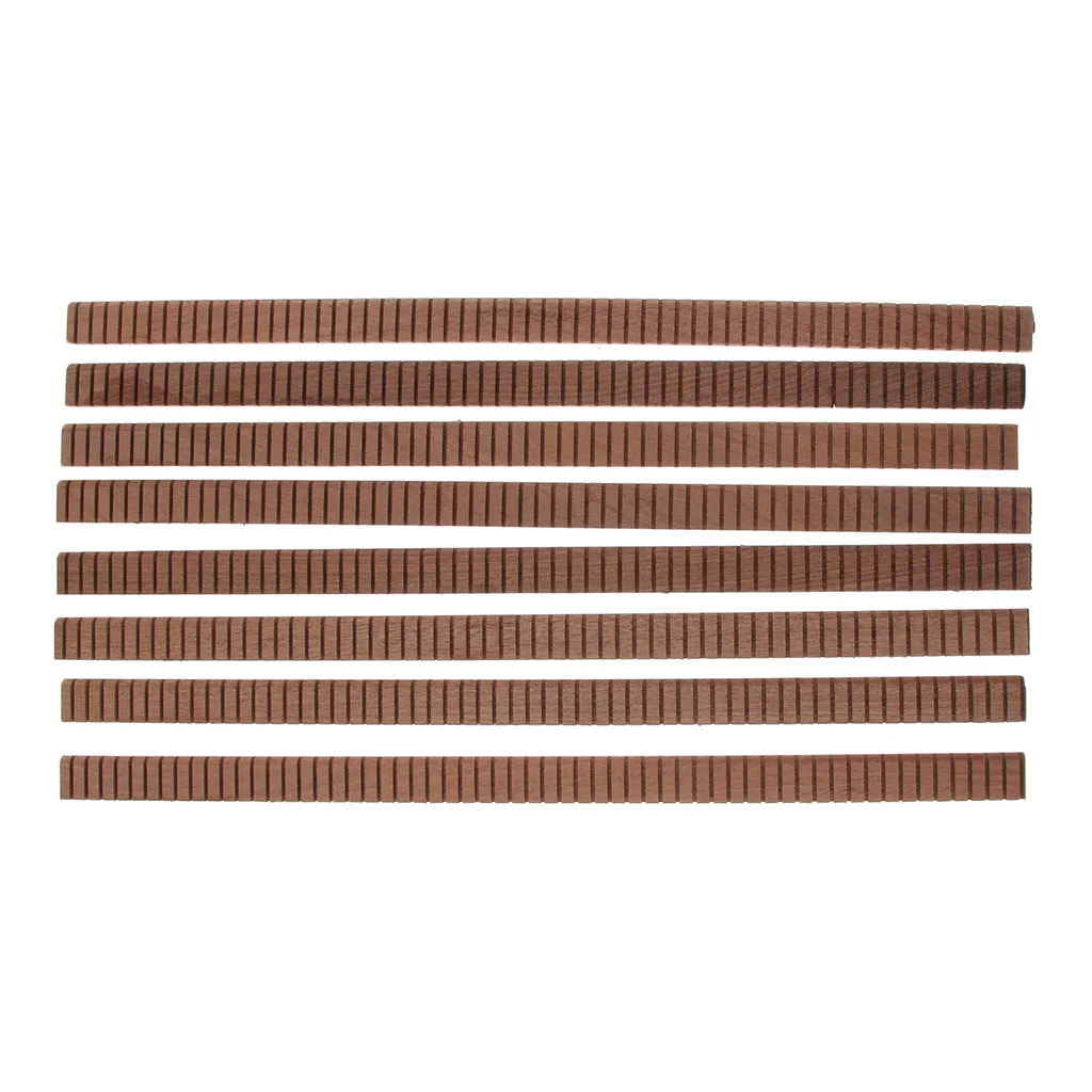 8x Guitar Bining Inlay Purfling Strip Mahogany Wood For Guitar Fingerboard