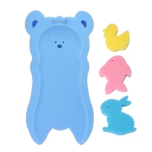 Coussin éponge antidérapant pour nouveau né, bain pour bébé, douche pour bébé, soins pour bébé