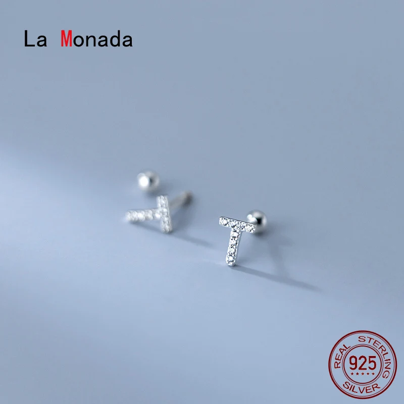 Женские серьги-гвоздики La Monada серьги из стерлингового серебра 925 пробы с