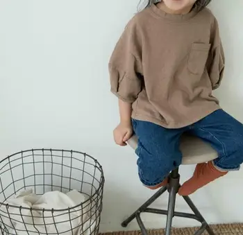 

2020 New Girls Boys T-Shirt Spring Summer Fashion Cotton Kids Top 2-7t PO712