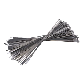 

MagiDeal Stainless Steel Cable Zip Ties For Motorcycle Exhaust Self Locking