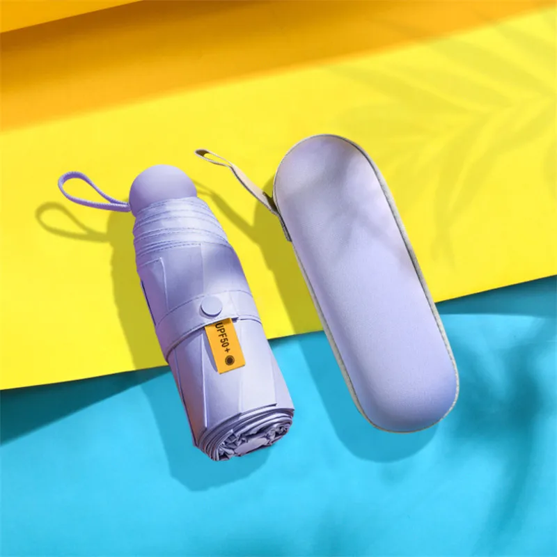 Мини-капсула зонтик пятискладной солнцезащитный анти-УФ UPF50+ Зонт Parapluie складной женский Карманный Зонт для женщин