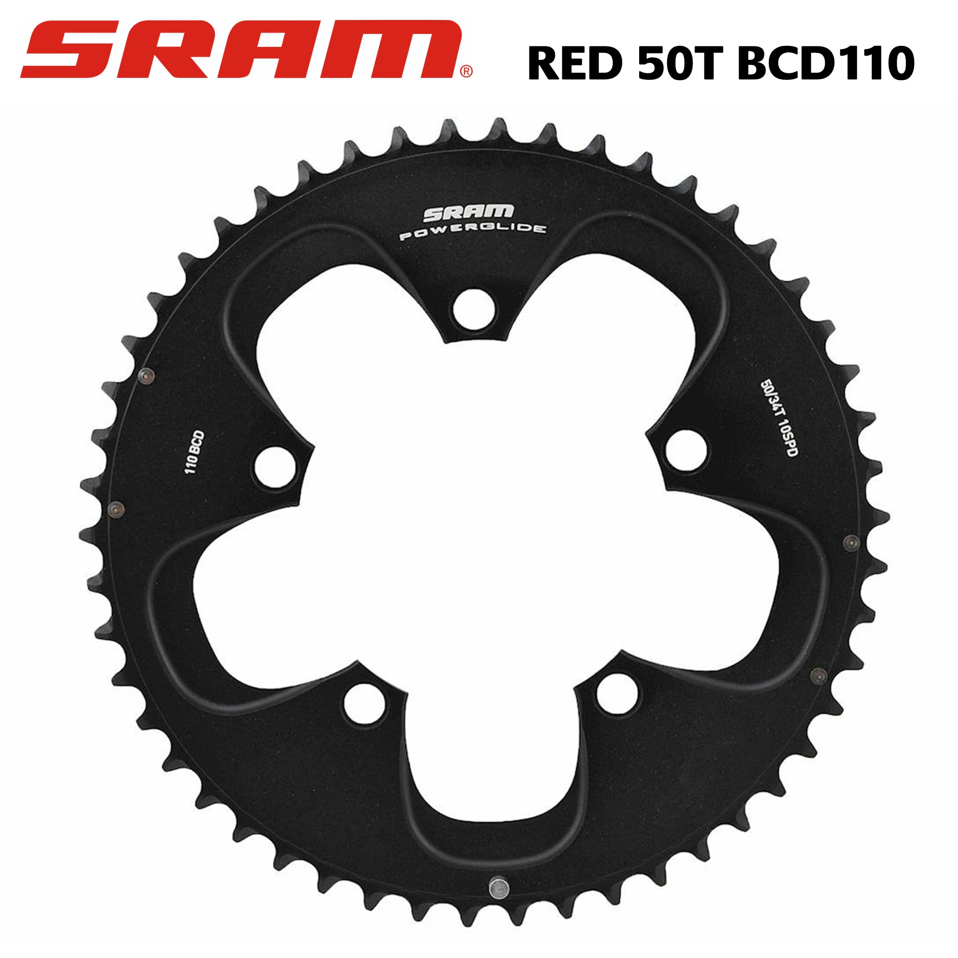 SRAM PowerGlide цепное кольцо BCD110 - 50T для Red Black Edition Force 2013 11.6215.198.010 | Спорт и развлечения