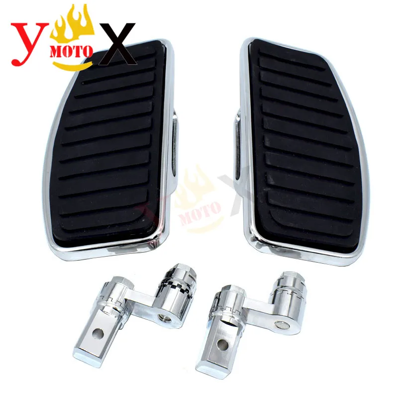 Передней Подножки для ног ножная педаль доски для Yamaha Drag Star 250 XVS250 XVS400 XVS650 Virago XV 125 250 400 535 VMAX1200 - Цвет: Stripe Type