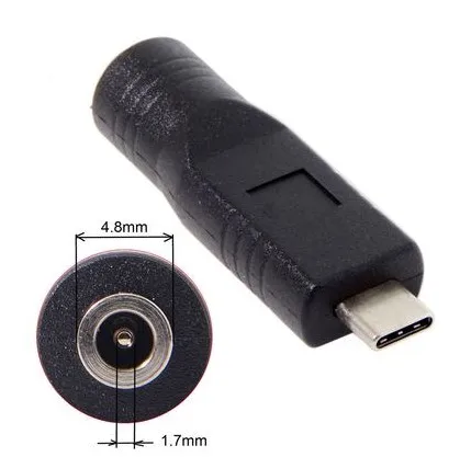 DC Jack 4 8*1 7 мм вход в USB-C type-C адаптер питания для ноутбука телефона | Компьютеры и