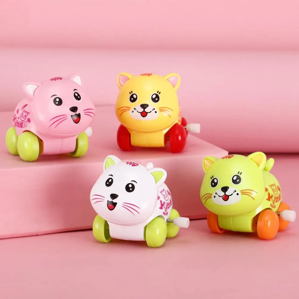 

Kids Clockwise Toy Classic Mini Auto Cats Car Animal Wind up Clockwork Developmental Educational Toy Kids Gift