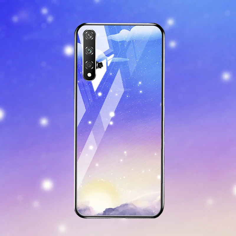 Закаленное Стекло чехол для телефона для Huawei honor 9 10 20 чехол Примечание 10 Стекло чехол для Huawei honor 9 10 lite V20 honor 20 Pro чехол задняя крышка