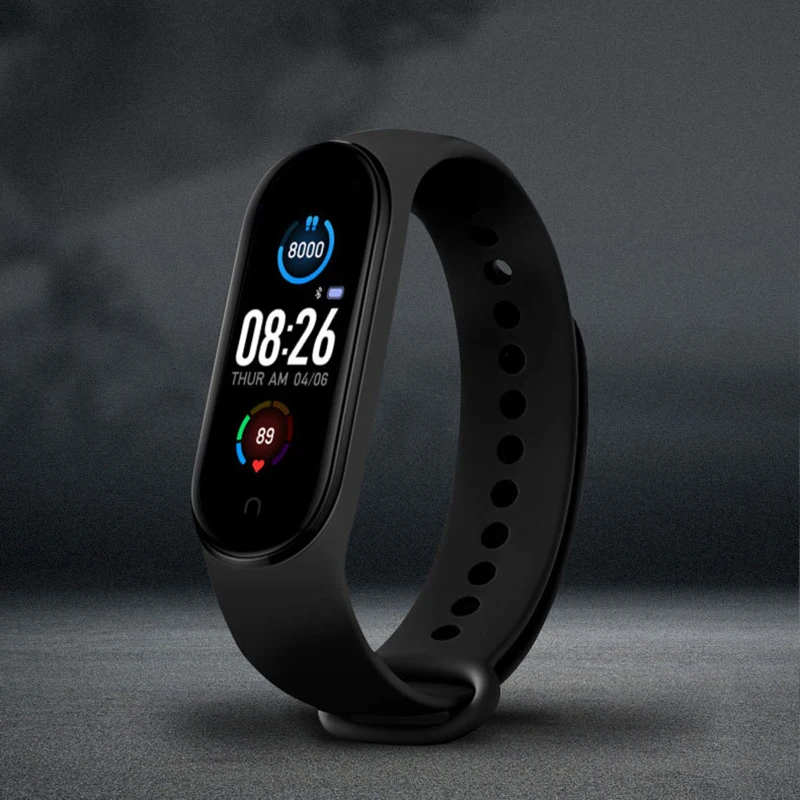 M5-reloj deportivo inteligente Trcker, pulsera deportiva resistente al agua con podómetro, control del ritmo cardíaco y de la presión sanguínea y Bluetooth