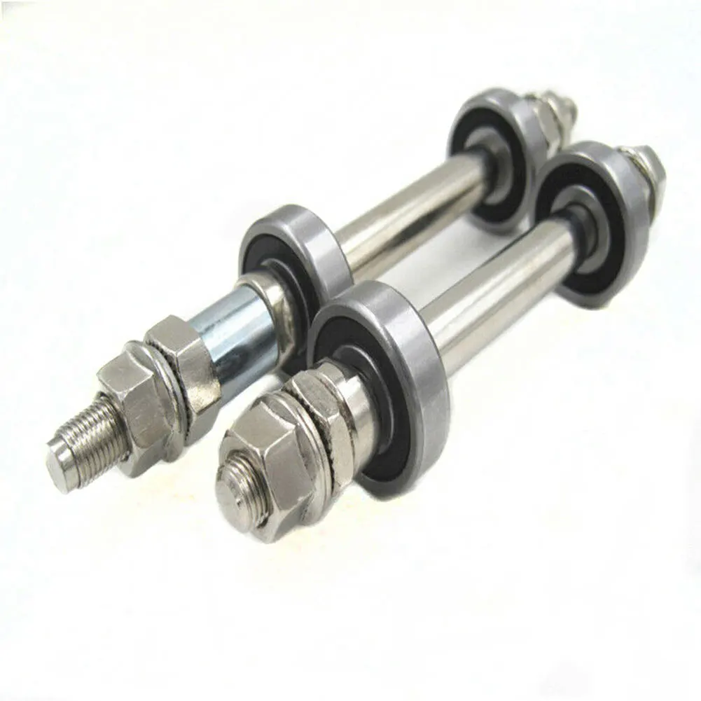 14cm/18cm Mountain Bike Bearing Solid Shaft Bicycle Front Rear Bearings Bikes Wheel Hub Axle Lever Metal Parts | Спорт и развлечения