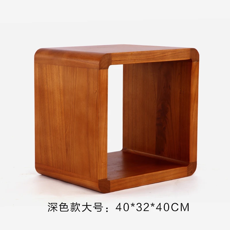 Folk Art Japanese Home Creative Solid Wood Small Stool Coffee Table Round Stool Change Shoe Bench Children Bench Chair