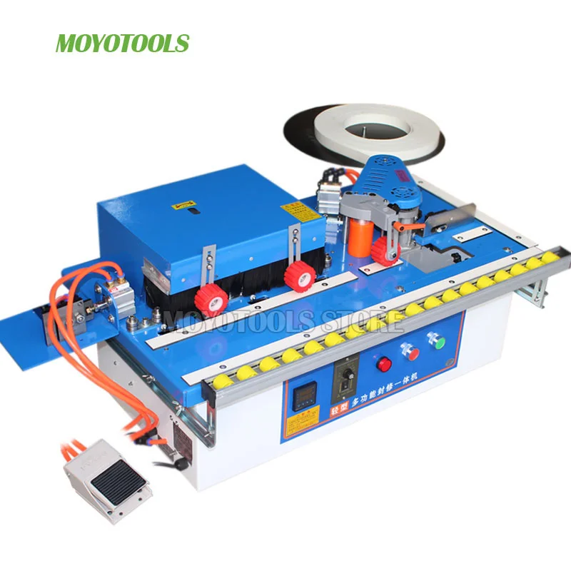 

wood edge banding machine 45kg type with trimming gluing MY70 woodworking edge bander trimmer