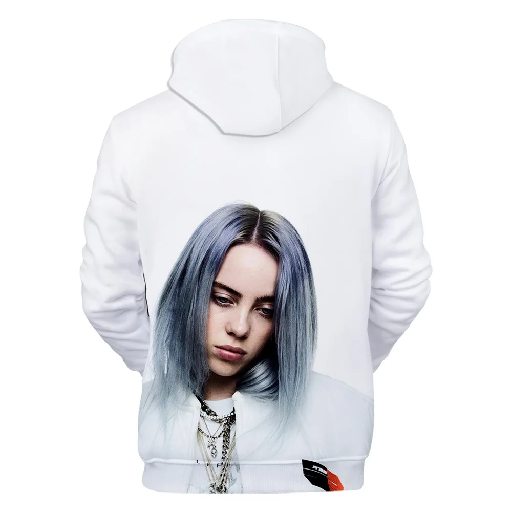 Модные забавные дизайнерские 3D толстовки Billie Eilish для мужчин и женщин, худи Billie Eilish, толстовки с капюшоном, осенне-зимняя одежда, куртки