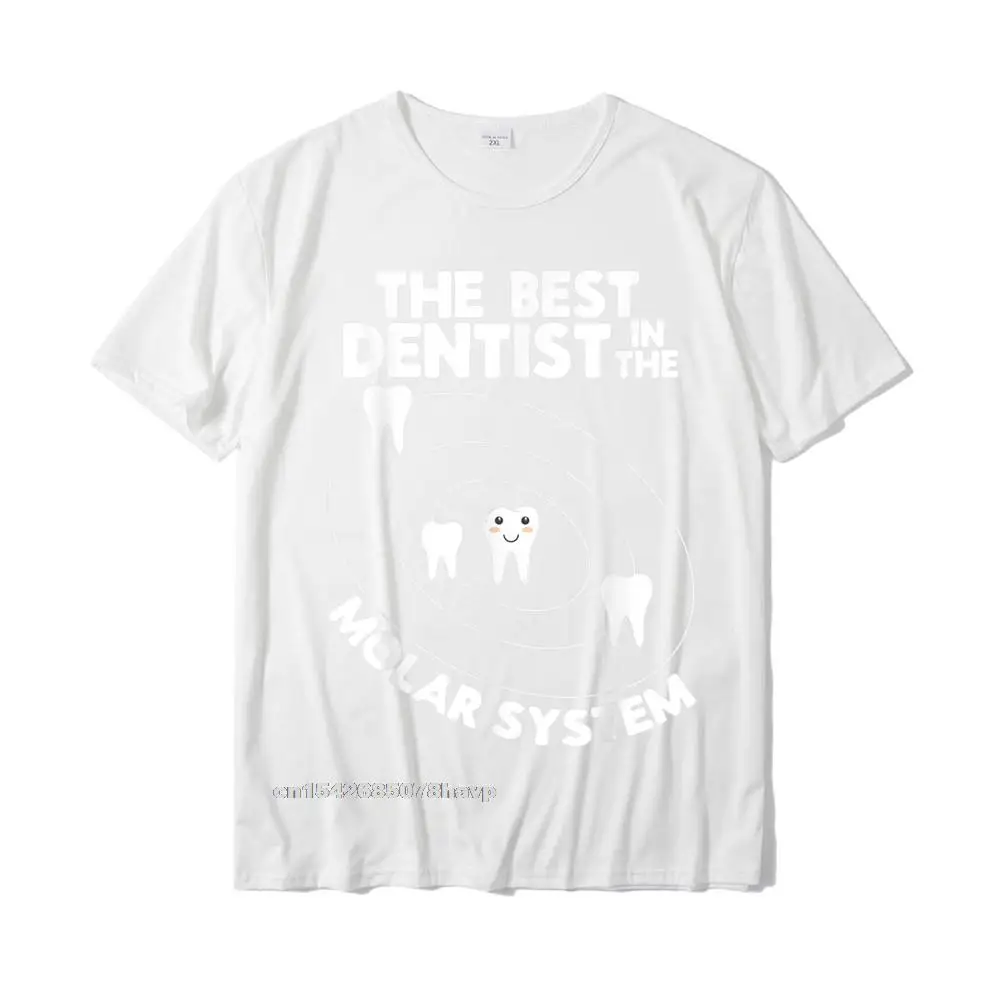 Normal Printed Fall All Cotton Round Neck Men Tops Tees Casual T Shirts Discount Short Sleeve Tshirts Drop Shipping Best Dentist In The Molar System Design - Funny Tooth Pun T-Shirt__2612. white