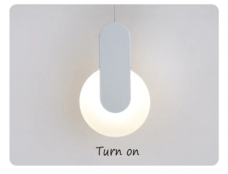Nordic Modern Iron PVC LED Pendant Lights Lighting Home Decor Pendant Lamp Dining Living Room Bedroom Bedside Hanging Lamp