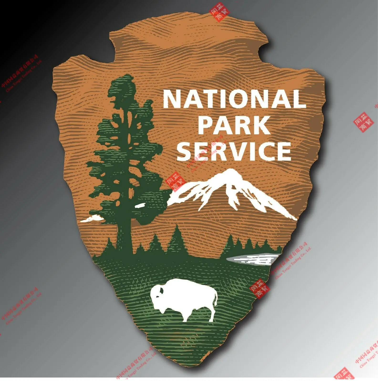 

NATIONAL PARK SERVICE ARROW HEAD DECAL STICKER USA Car Window Body Decorative Stickers Accessories TRUCK VEHICLE WINDOW WALL