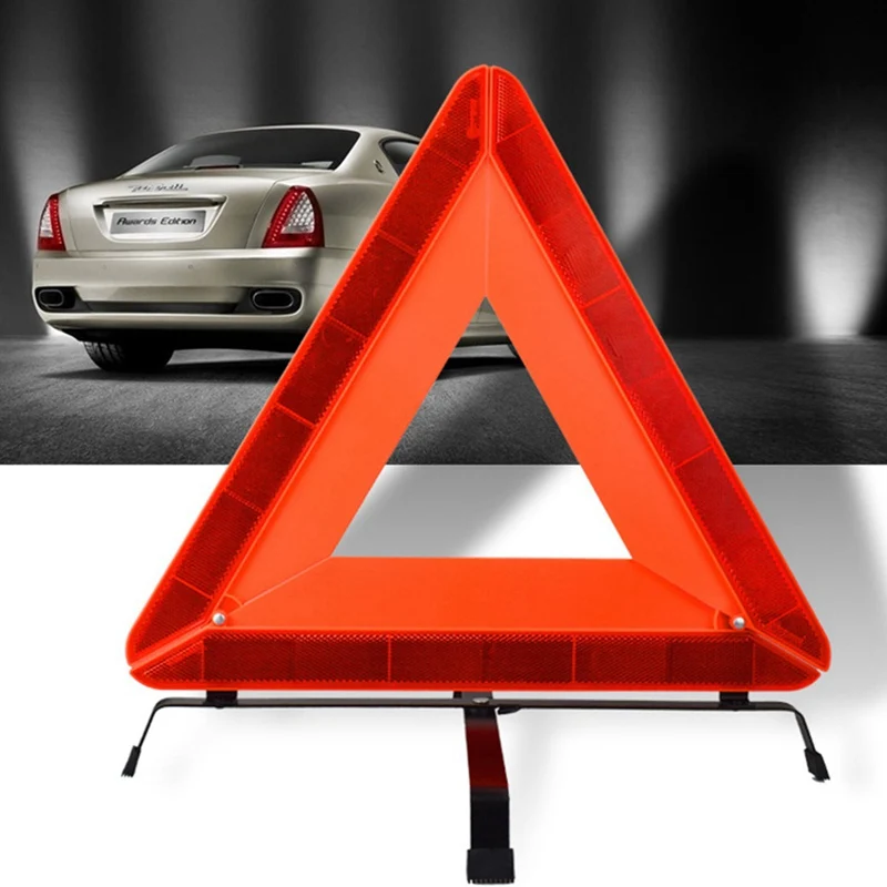Car Vehicle Emergency Breakdown Warning Sign Triangle Reflective Road Safety Foldable Reflective Road Safety