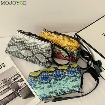 

Retro Snake Print Handbag Totes Women PU Leather Serpentine Casual Travel Street Shoulder Underarm Purse Portable Top-handle Bag