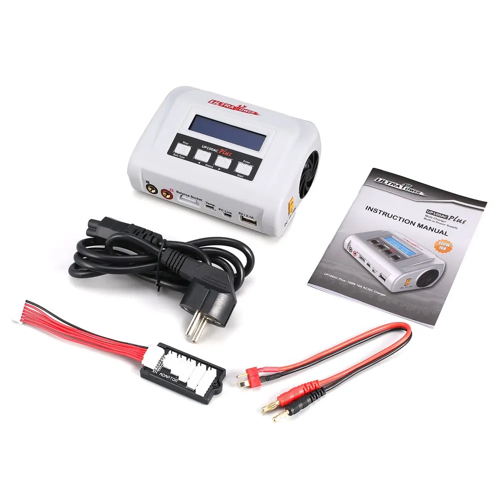 

ULTRA POWER UP100AC 100W LiIo/LiPo/LiFe/LiHv Power Charger Balance Charger/Discharger LCD Display for RC Car Drone Helicopter
