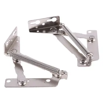 

2pcs/set 80 Degree Sprung Hinges Cabinet Door Lift Up Stay Flap Top Support Tool