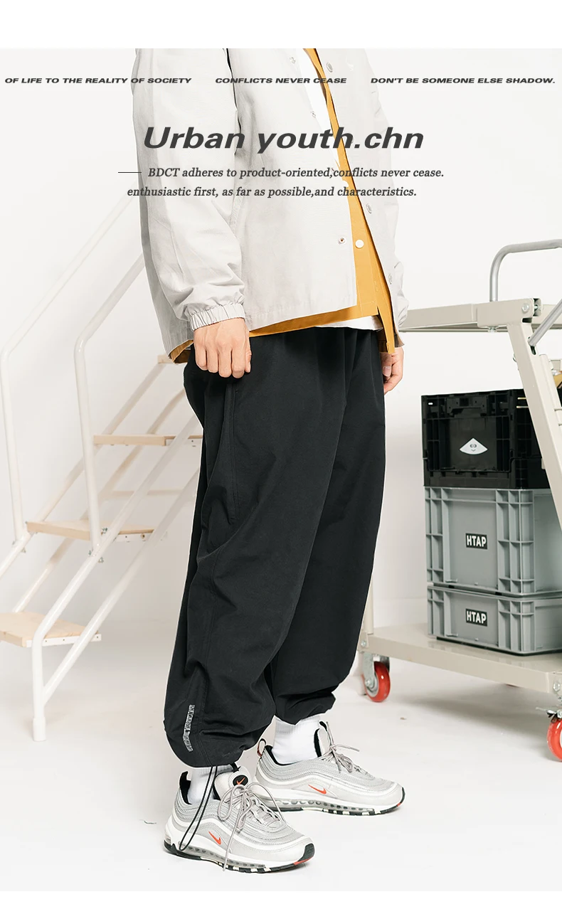 Новые однотонные повседневные штаны, мужские осенние Свободные Комбинезоны, модные брюки в стиле хип-хоп, мужская одежда DD6CK