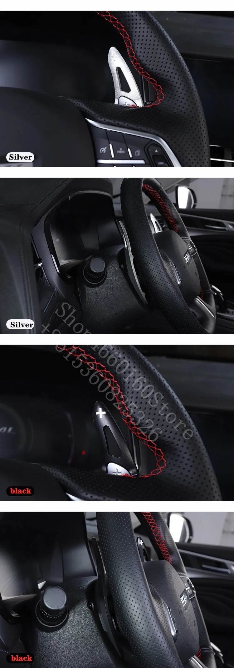 Puou high quality For Toyota 86-19 2pcs car accessories Steering Wheel Aluminum Shift Paddle Shift Extend Shifter