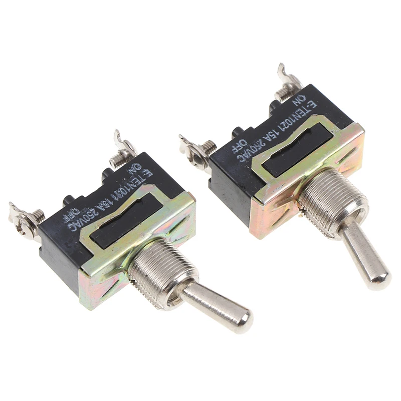 5 шт. 15A 250V SPST 2Pin Сверхмощный автомобиль Лодка вкл/выкл тумблер