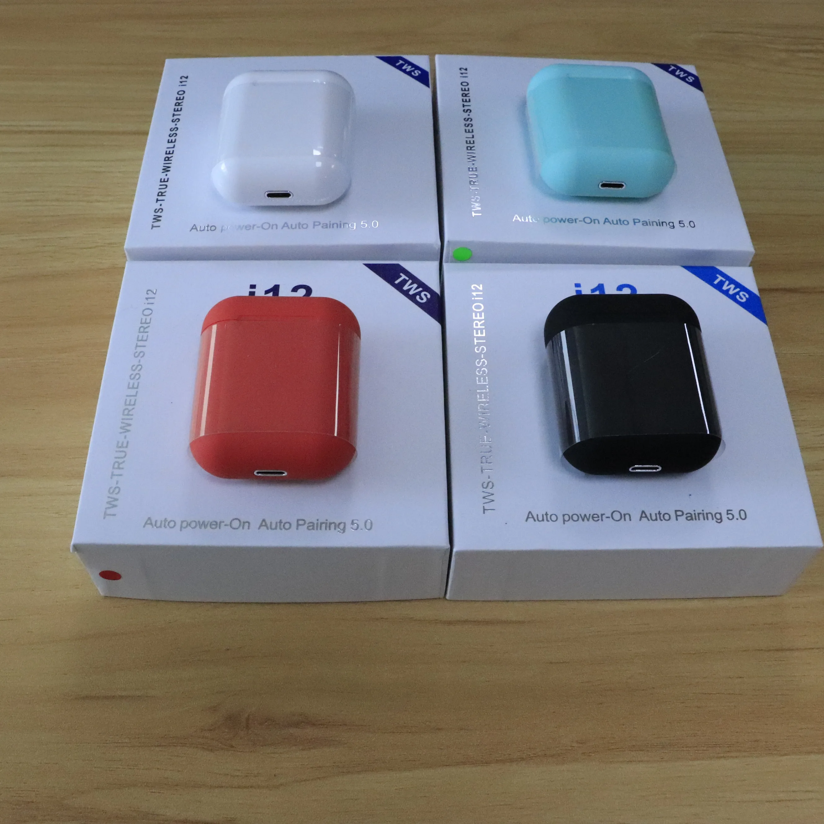 Новые оригинальные i12 TWS настоящие беспроводные наушники 5,0 Bluetooth наушники умные сенсорные наушники Динамик Микрофон Bluetooth гарнитура