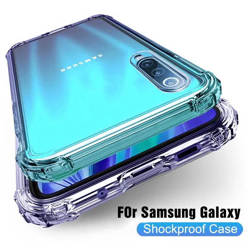 Противоударный чехол для Samsung Galaxy A70 A50 A10 A40 A20 A30 A60 A30S S8 S9 S10 Lite S10e S20 Plus силиконовый |