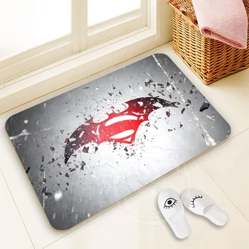 

H-P763 Custom Superman#13 Doormat Home Decor 100% Polyester Pattern Door mat Floor Mat foot pad SQ00729-@H0763