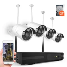 4CH 4MP wifi система беспроводной 5MP NVR 4 шт. 4MPMP IR Открытый P2P wifi IP CCTV камера безопасности Система наблюдения комплект