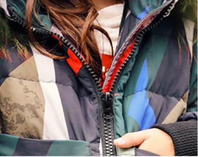 Водонепроницаемый Зимний комбинезон для девочек, Модное теплое пальто для русской зимы с принтом, ветрозащитная одежда для студентов, куртка с натуральным мехом на молнии для девочек-30 лет
