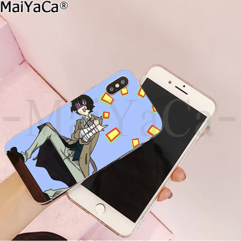 MaiYaCa японское аниме bungou бродячие собаки дазай Осаму фото мягкий чехол для телефона для Apple iPhone 8 7 6 6S Plus X XS MAX 5 5S SE XR