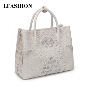 

Luxury brand handbags Siamese crocodile leather designer handbag Himalaya white ladies casual crossbody shoulder bag