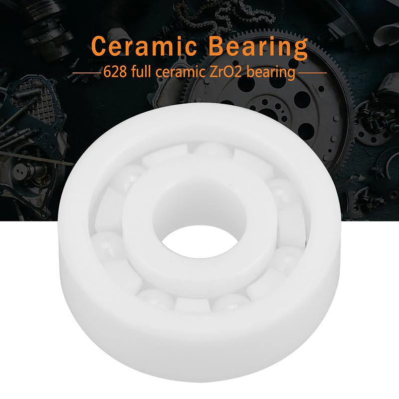 608Zr02-Zr02-Ptfe Полный керамический Миниатюрный подшипник 8X22X7 Id = 8 мм Od = 22 мм ширина = 7 мм