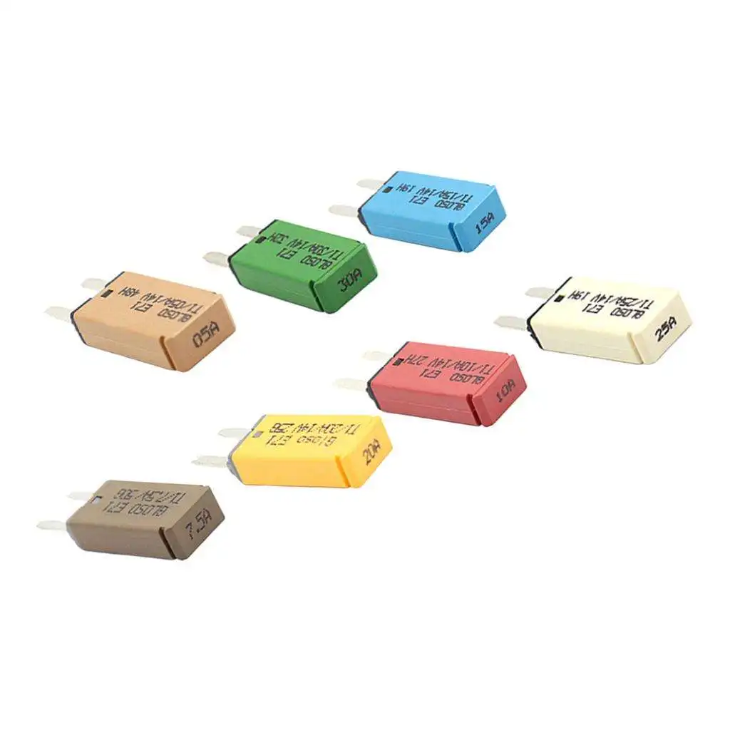 Car Mini ATM Circuit Breaker Blade Fuse 7 Pieces 5A/7.5A/10A/15A/20A/25A/30A
