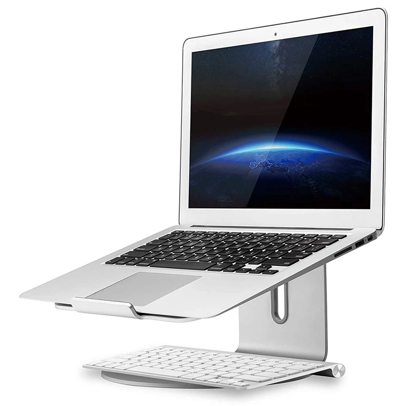 Подставки для ноутбуков Mtwhirldy, универсальная настольная подставка для ноутбука, Алюминиевая Подставка для ноутбука с поворотным основанием, совместимая с Appl