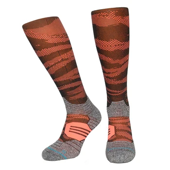 

Professional Compression Mens Knee High Socks Quick Drying Nylon Running Athletic Sock Skiing Sports Heated Sock for Men