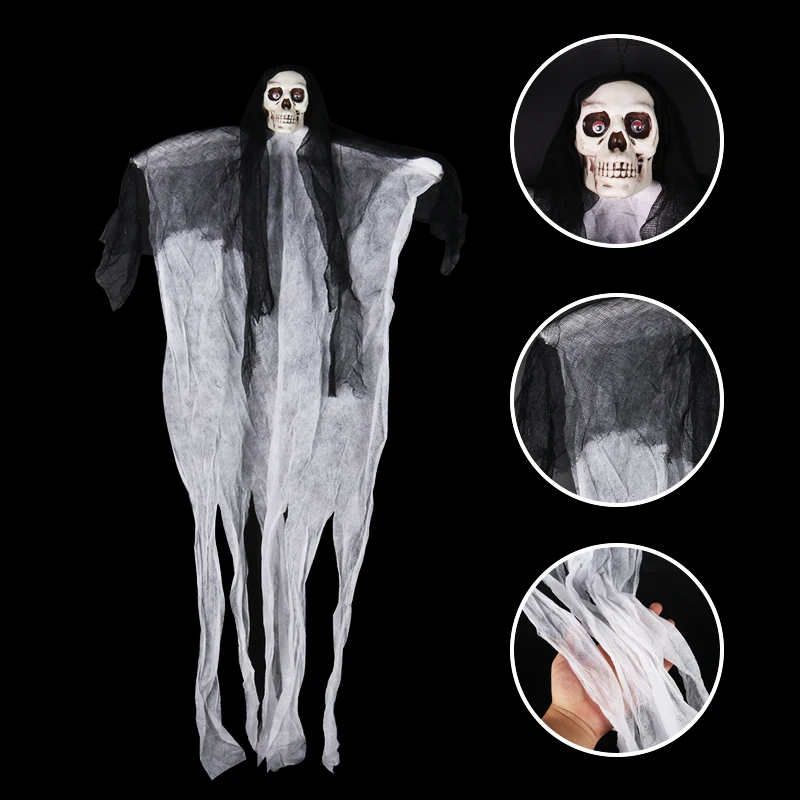 108cm halloween accessory party skull skeleton fake decor frighten kids skull head boys festival gift horror white cloth decor 108cm halloween accessory party skull skeleton fake decor frighten kids skull head boys festival gift horror white cloth decor