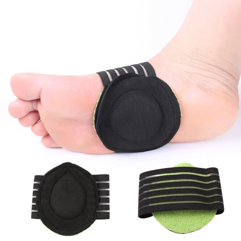 1 Pair Orthopedic Pad Cushioned Arch Foot Support Decrease Plantar Correction Relief Pain Feet Care Corrector Insole Flat Patch
