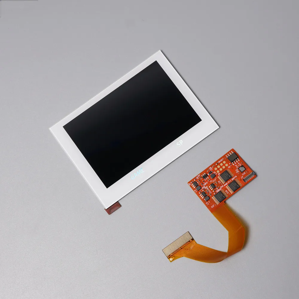 IPS v2 Экран комплекты ЖК-экранов для GBA SP Подсветка ЖК 5 уровней Яркость и срез