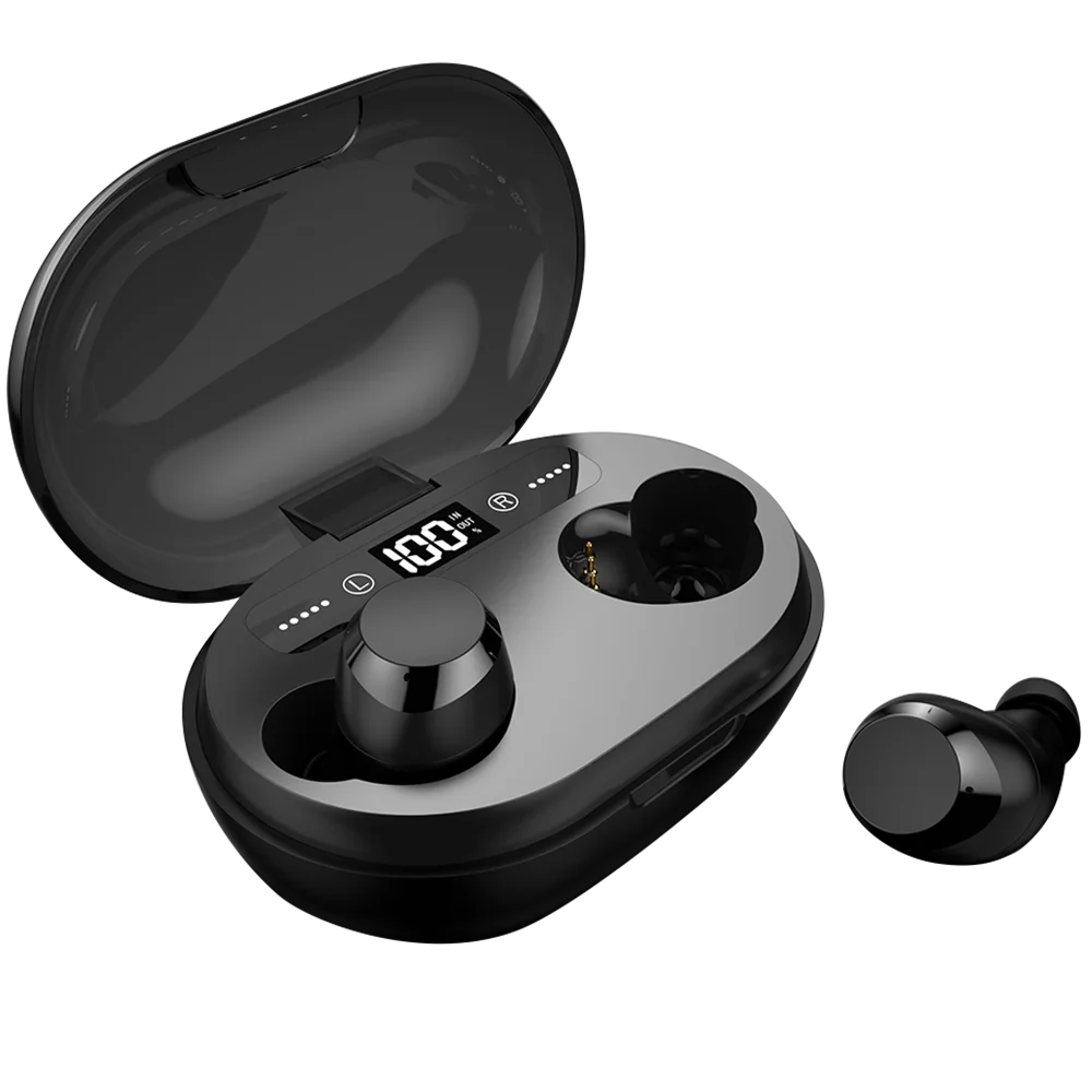 Новинка C8 TWS Bluetooth 5,0 наушники 6D стерео беспроводные наушники Водонепроницаемая гарнитура с светодиодный дисплей зарядная коробка аккумулятор 800 мАч