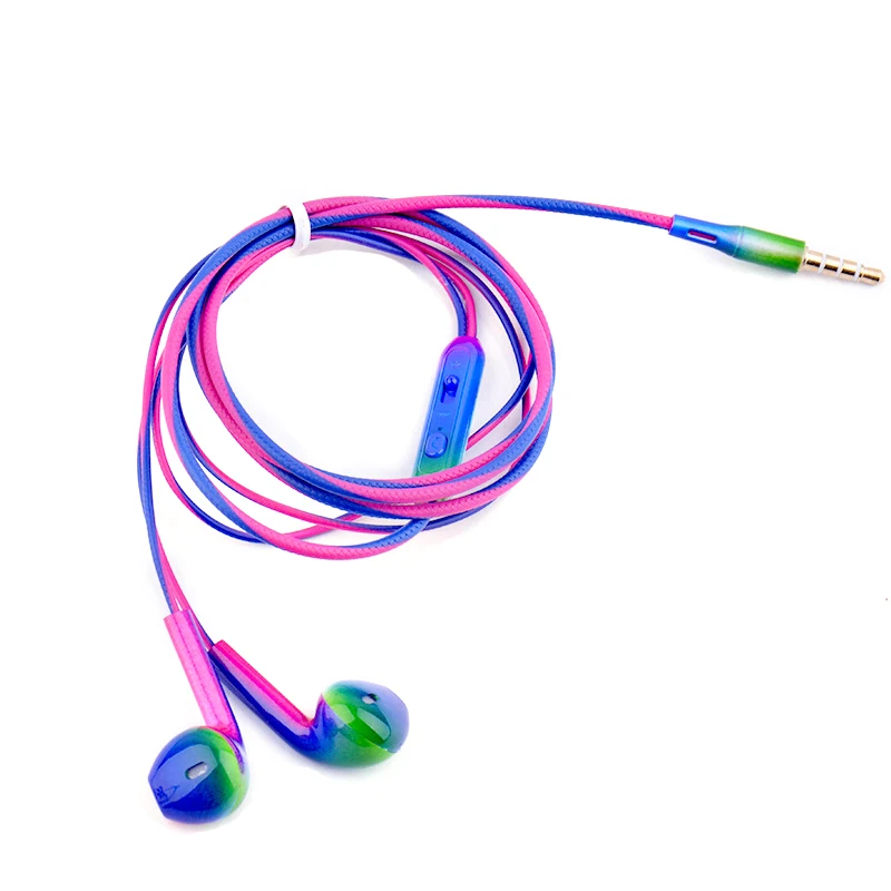 Модные градиентные наушники magic color Super Bass наушники-вкладыши 3 5 мм стереонаушники